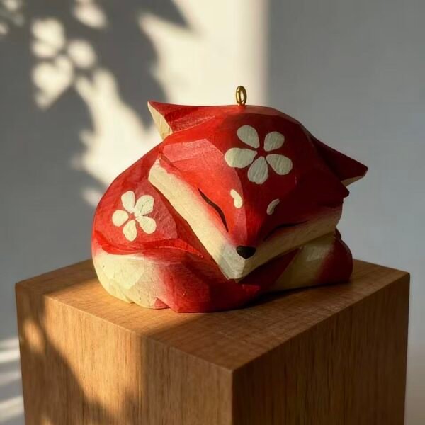 Fox – Painted Wood Figure