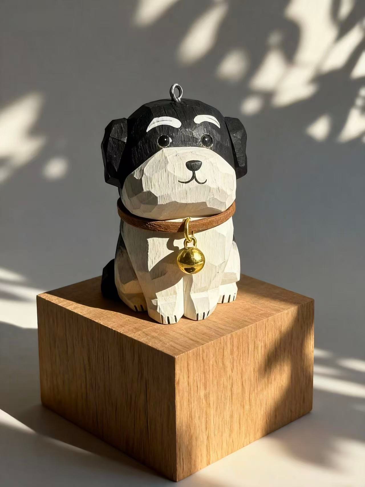 Havanese Dog – Painted Wood Figure - Image 4