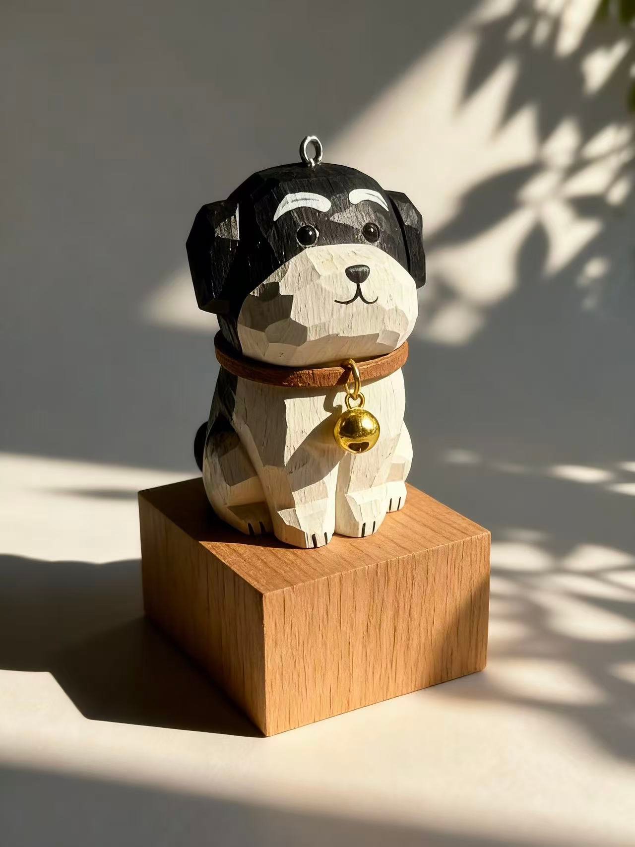 Havanese Dog – Painted Wood Figure - Image 3