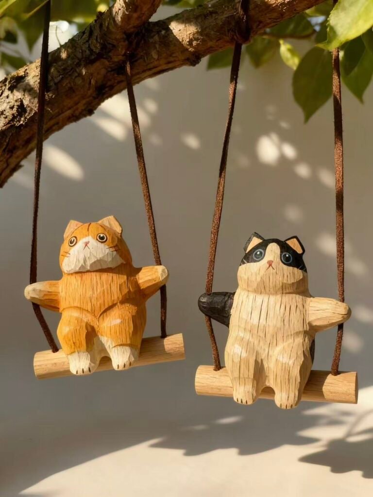 Swinging Cats – Orange & Black