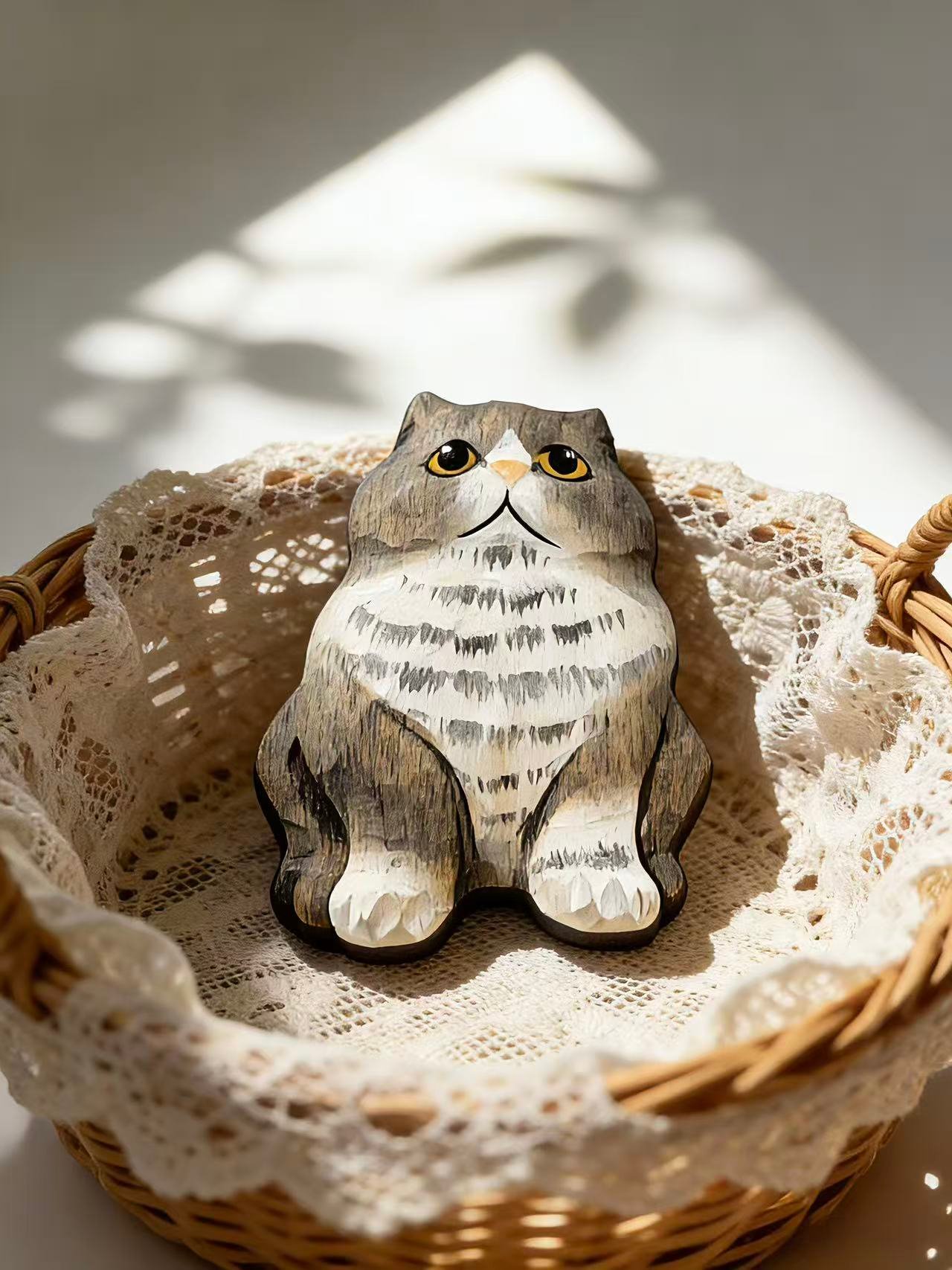 Cuddly Cocoa Cat Magnet